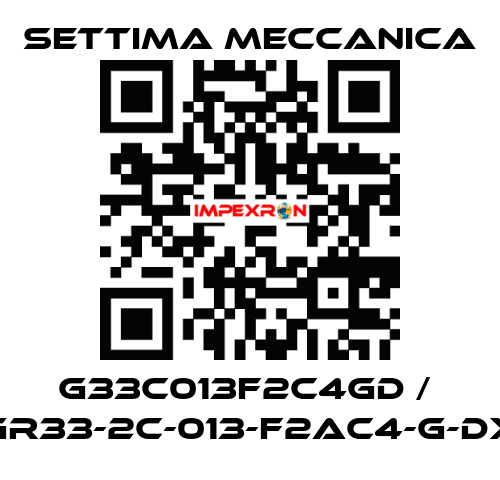 G33C013F2C4GD /  GR33-2C-013-F2AC4-G-DX Settima Meccanica