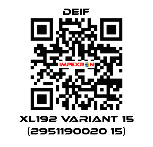 XL192 Variant 15 (2951190020 15) Deif