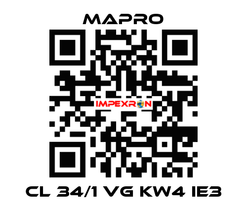 CL 34/1 VG kW4 IE3 Mapro