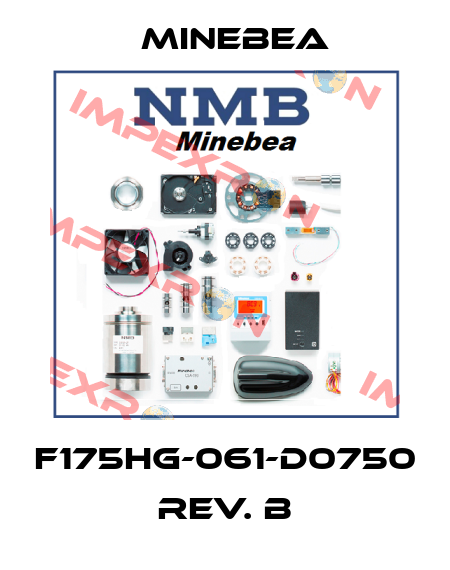 F175HG-061-D0750 Rev. B Minebea