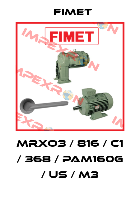 MRXO3 / 816 / C1 / 368 / PAM160G / Us / M3 Fimet