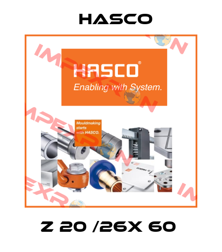 Z 20 /26X 60  Hasco