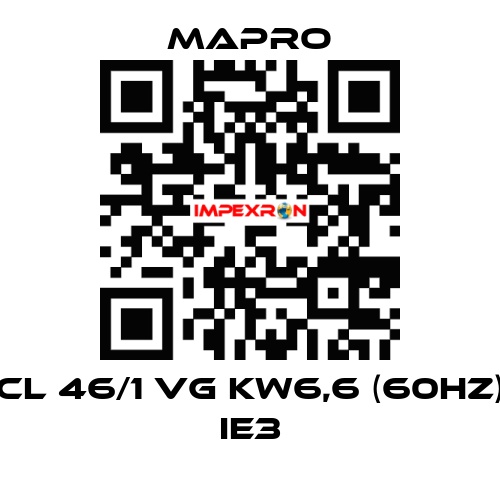 CL 46/1 VG kW6,6 (60Hz) IE3 Mapro
