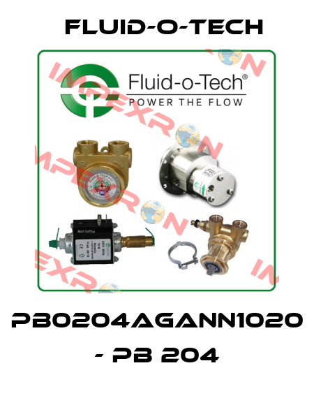 PB0204AGANN1020 - PB 204 Fluid-O-Tech