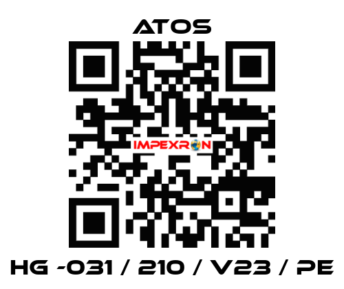 HG -031 / 210 / V23 / PE Atos
