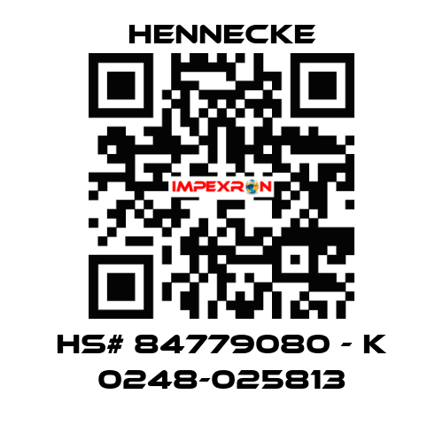 HS# 84779080 - K 0248-025813 Hennecke