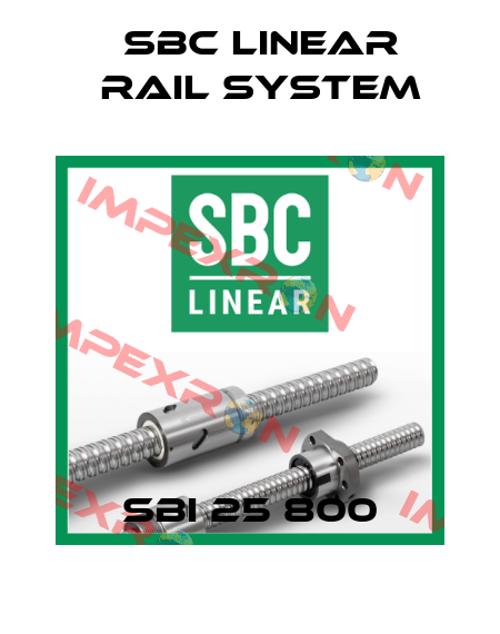SBI 25 800 SBC Linear Rail System
