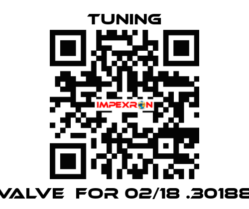 Valve  for 02/18 .30188 Tuning