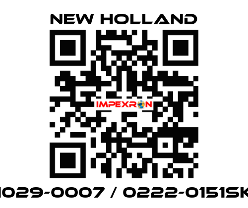1029-0007 / 0222-0151SK New Holland