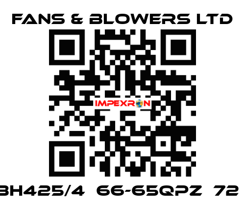 BH425/4  66-65QPZ  72㎏ Fans & Blowers Ltd
