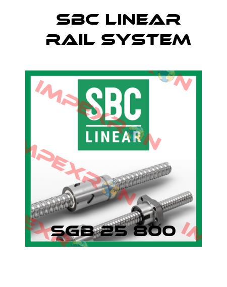 SGB 25 800 SBC Linear Rail System