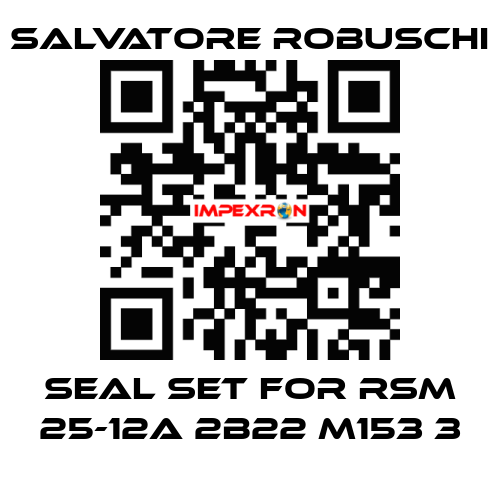 seal set for RSM 25-12A 2B22 M153 3 SALVATORE ROBUSCHI