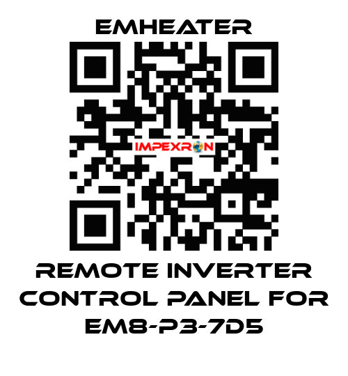 Remote inverter control panel for EM8-P3-7d5 EMHEATER