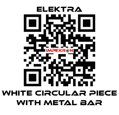 WHITE CIRCULAR PIECE WITH METAL BAR ELEKTRA