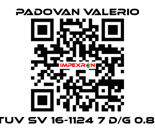 TUV SV 16-1124 7 D/G 0.81 PADOVAN VALERIO