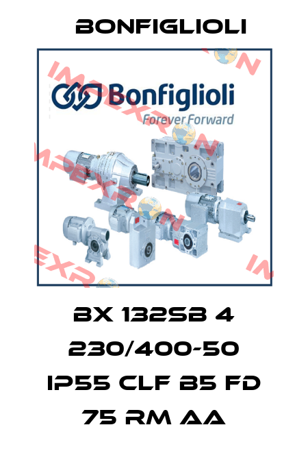 BX 132SB 4 230/400-50 IP55 CLF B5 FD 75 RM AA Bonfiglioli