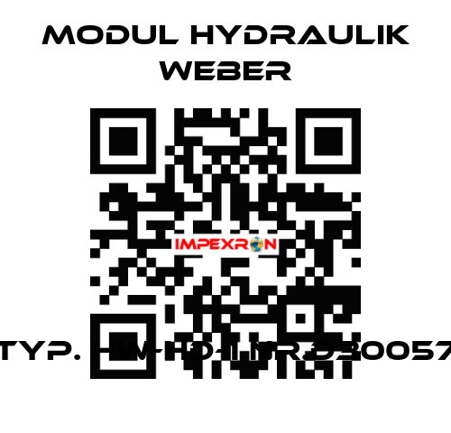 Typ. HW-HD-1 Nr.D30057 MODUL HYDRAULIK WEBER