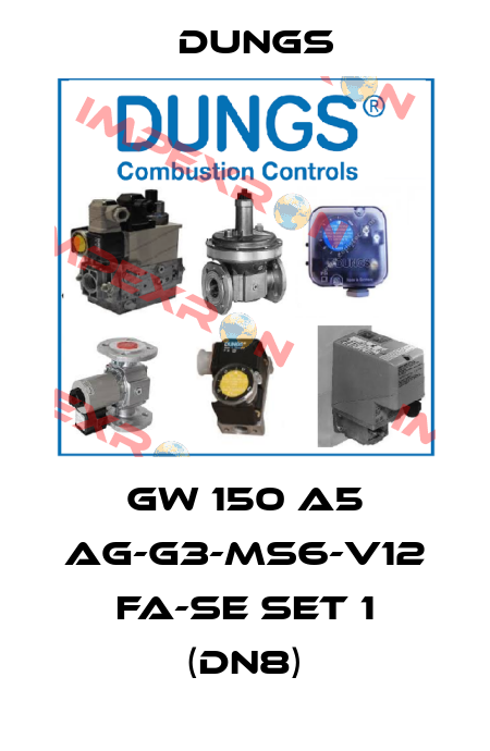 GW 150 A5 Ag-G3-MS6-V12 fa-se Set 1 (DN8) Dungs