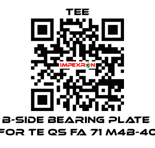 B-side bearing plate  for TE QS FA 71 M4B-40 TEE