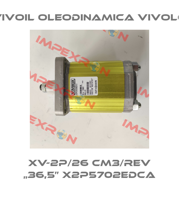 XV-2P/26 cm3/rev „36,5” X2P5702EDCA Vivoil Oleodinamica Vivolo