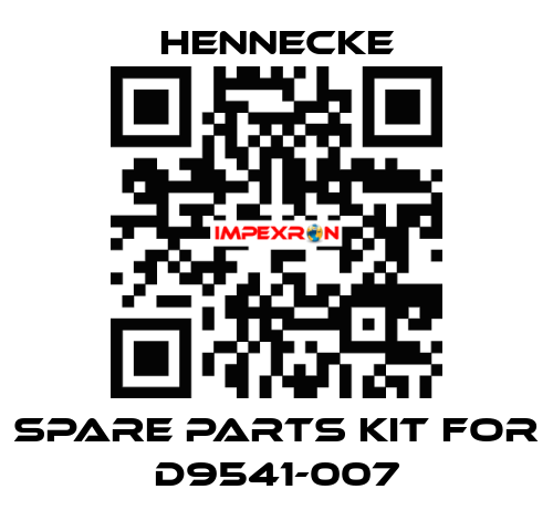 spare parts kit for D9541-007 Hennecke