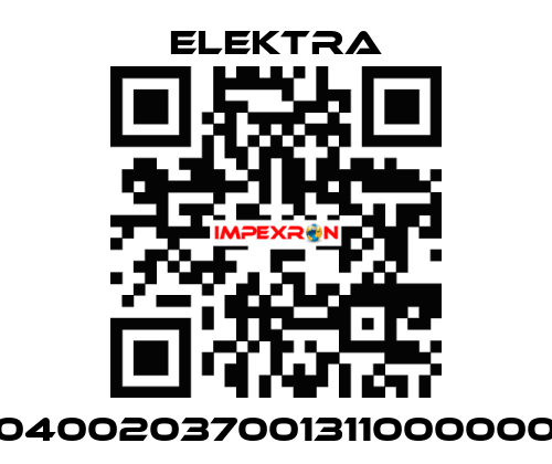 04002037001311000000 ELEKTRA