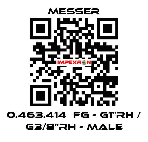 0.463.414  FG - G1"RH / G3/8"RH - Male Messer