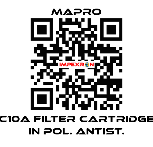 C10A filter cartridge in pol. Antist. Mapro