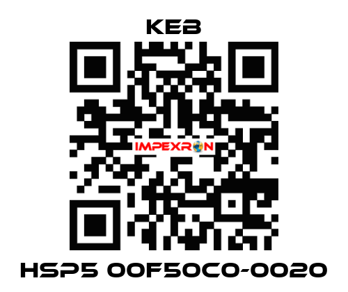 HSP5 00F50C0-0020 KEB