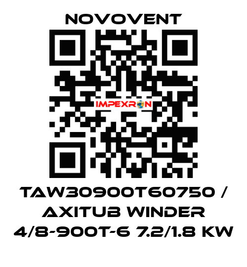 TAW30900T60750 / AXITUB WINDER 4/8-900T-6 7.2/1.8 kW Novovent