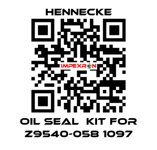 oil seal  kit for Z9540-058 1097 Hennecke