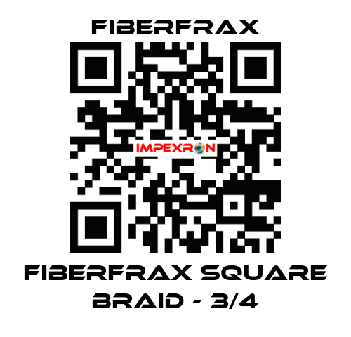 Fiberfrax Square Braid - 3/4 Fiberfrax