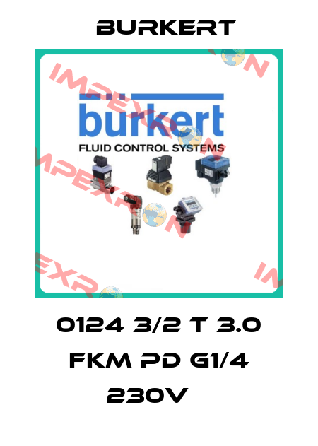 0124 3/2 T 3.0 FKM PD G1/4 230V    Burkert
