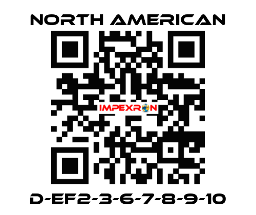 D-EF2-3-6-7-8-9-10 NORTH AMERICAN