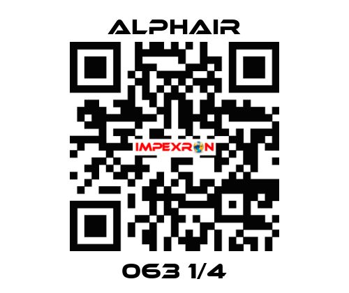 063 1/4 Alphair