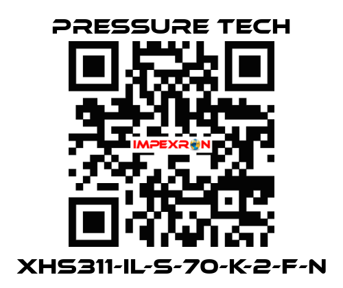 XHS311-IL-S-70-K-2-F-N Pressure Tech