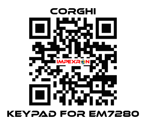 keypad for em7280 Corghi
