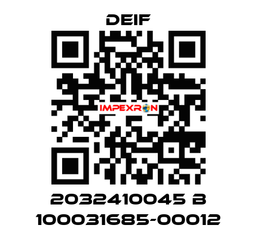 2032410045 B 100031685-00012 Deif