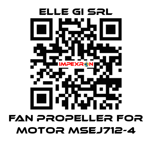 fan propeller for motor MSEJ712-4 ELLE GI SRL