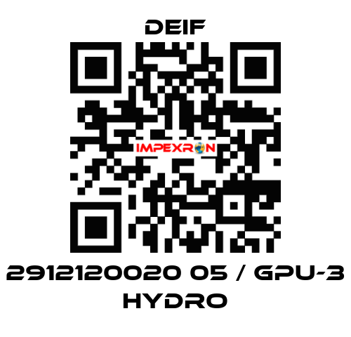 2912120020 05 / GPU-3 Hydro Deif