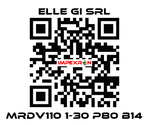 MRDV110 1-30 P80 B14 ELLE GI SRL