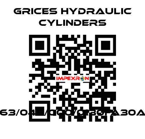 CH0063/045/000/0130FA30AIX3/S Grices Hydraulic Cylinders