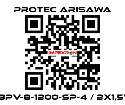 BPV-8-1200-SP-4 / 2x1,5" Protec Arisawa