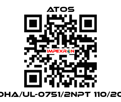 DHA/UL-0751/2NPT 110/20 Atos