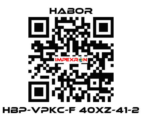 HBP-VPKC-F 40XZ-41-2 Habor