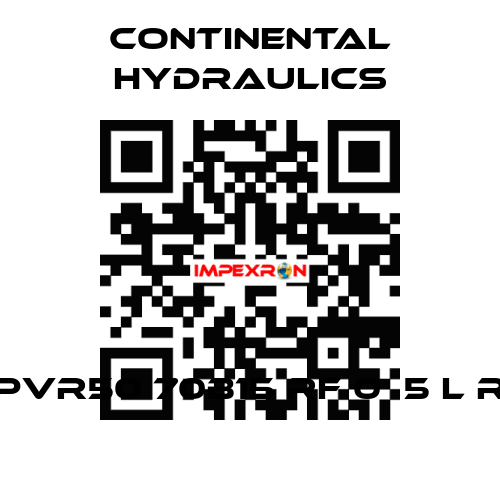 PVR50 70B15 RF 0  5 L R Continental Hydraulics