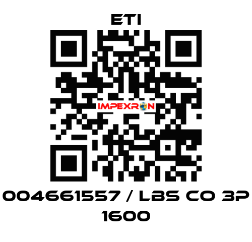 004661557 / LBS CO 3P 1600 Eti