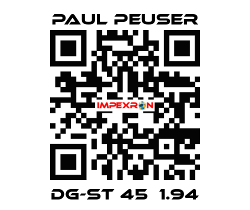 DG-ST 45，1.94 PAUL PEUSER