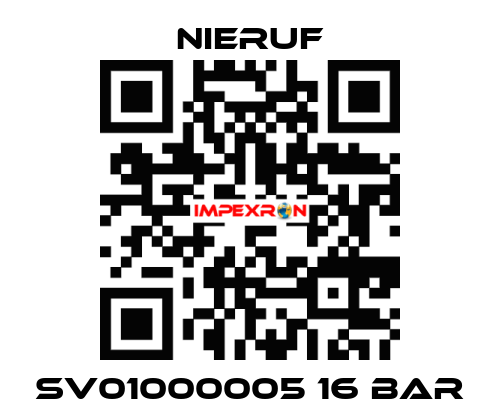 SV01000005 16 bar NIERUF