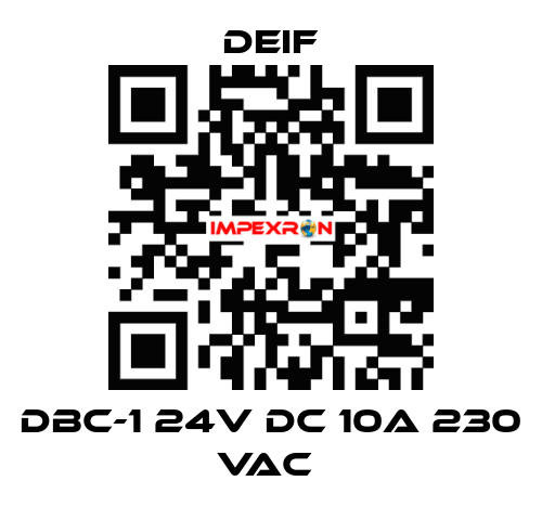 DBC-1 24V DC 10A 230 VAC  Deif